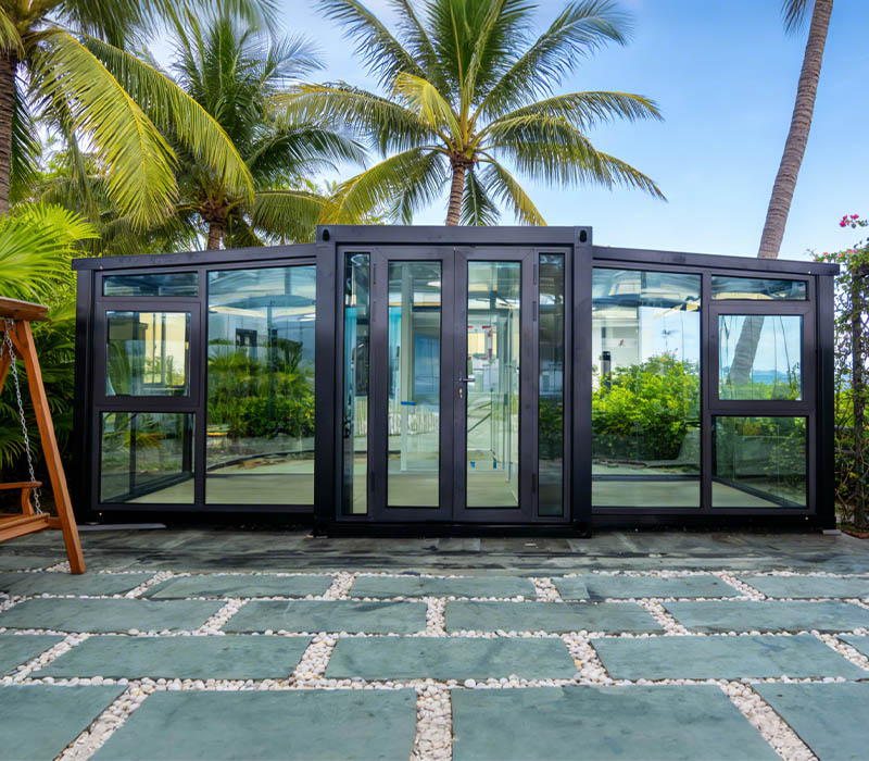 Cozy Yellow Expandable Container House