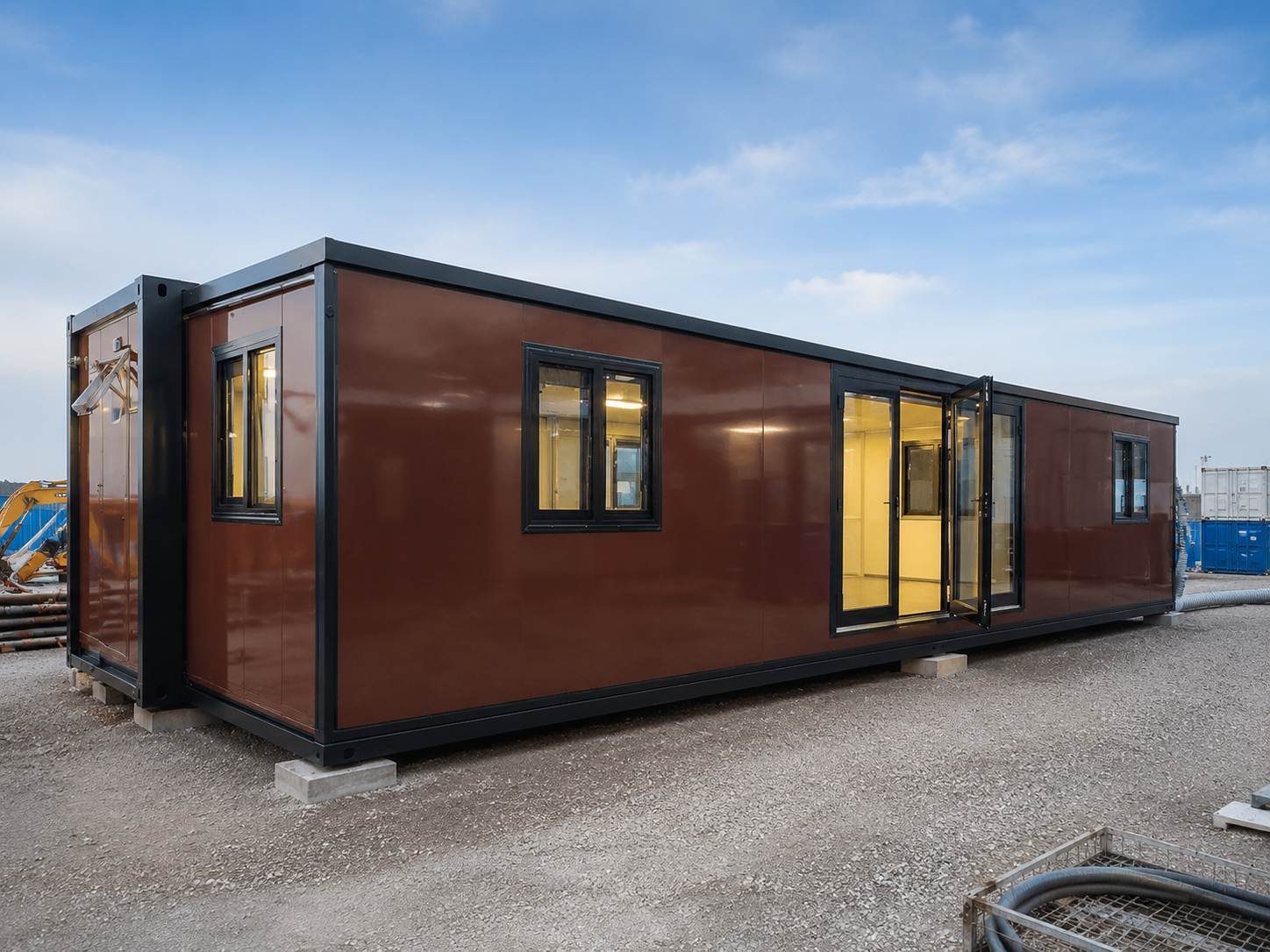 How a 40ft expandable container house works for Site Use
